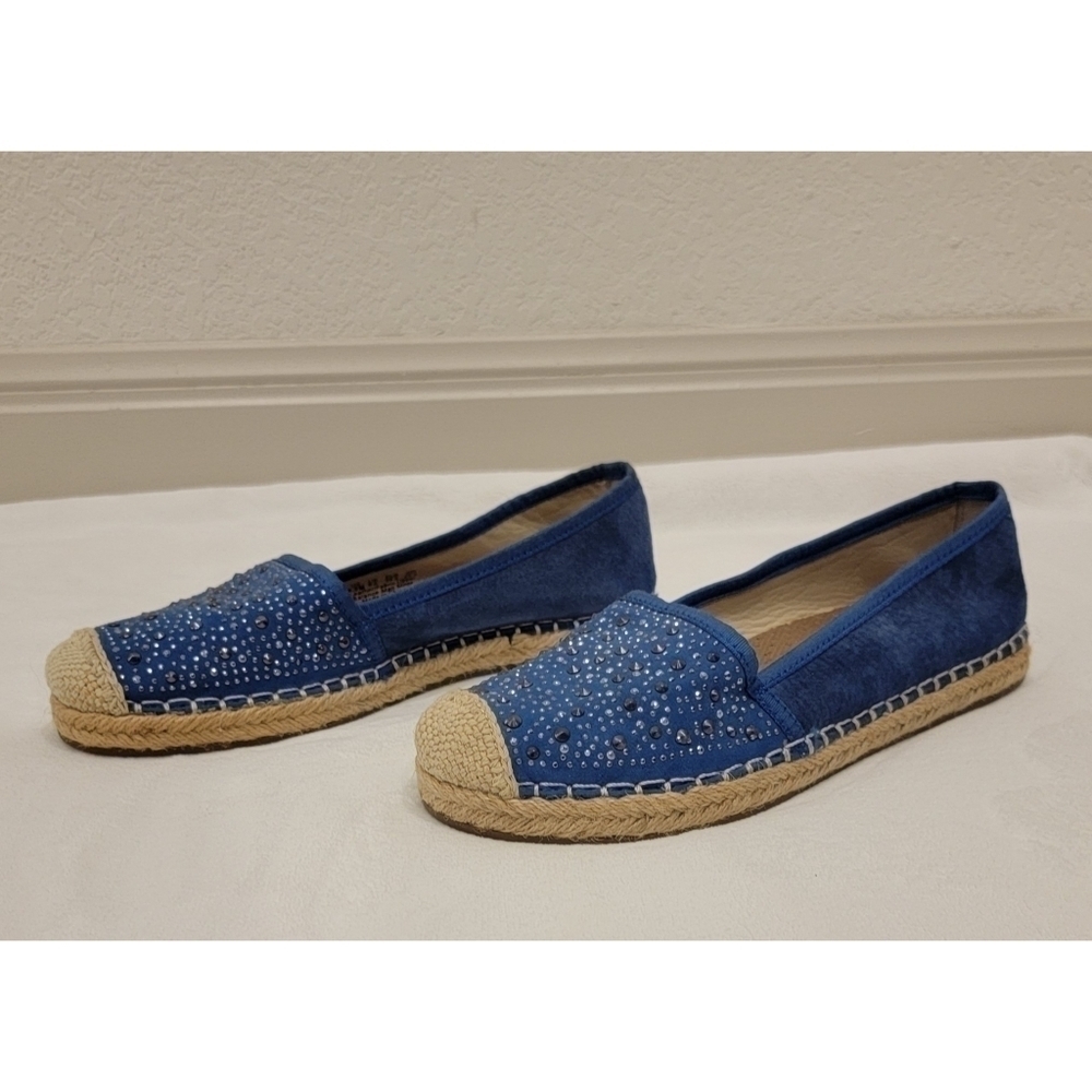 Franco Sarto Blue Espadrilles Flats Slip-on Loafers